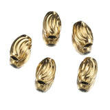 20pcs Stainless Steel Wave Spacer Beads for Bracelets Necklace Jewelry Making