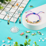 16Pcs Enamel Fish Beads Ocean Animal Charms DIY Jewelry Making