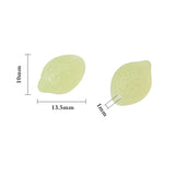 20Pcs Czech Glass Lemon Beads Fruit Yellow Glass Food Beads for Jewelry Making
