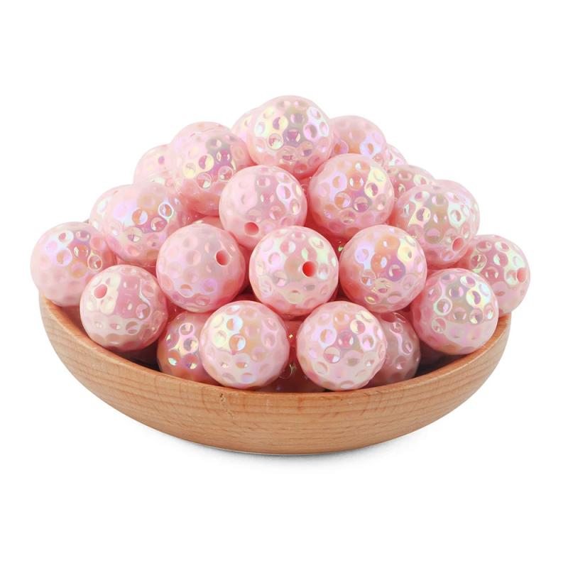 Kovict 15/20mm Acrylic Golf Ball Beads for Jewelry Making DIY Crafts