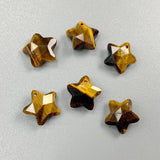 14MM Natural Stone Crystal Five-pointed Star Charms for Diy Jewelry Making