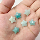 14MM Natural Stone Crystal Five-pointed Star Charms for Diy Jewelry Making