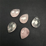 Faceted Amazonite Pendant Natural Stone Charms for Jewelry Making 13x18mm