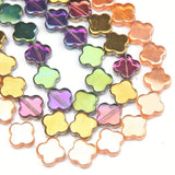 45PCS Flower Glass Beads Jewelry Making Bracelets Necklace Supplies DIY Earrings