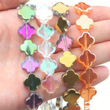 45PCS Flower Glass Beads Jewelry Making Bracelets Necklace Supplies DIY Earrings