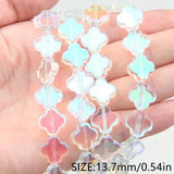 45PCS Flower Glass Beads Jewelry Making Bracelets Necklace Supplies DIY Earrings