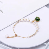 Fox Animal Crystal Pearl Charm Bracelet for Women