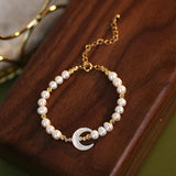 Arrival Moon Freshwater Pearl 14K Filled Bracelet