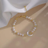 Arrival Moon Freshwater Pearl 14K Filled Bracelet