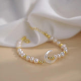 Arrival Moon Freshwater Pearl 14K Filled Bracelet