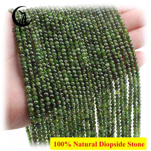 100% Natural Diopside Beads Faceted Gemstone Loose Beads for Jewelry Making