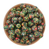 Christmas Silicone Beads 15mm Round Beads For DIY Jewelry