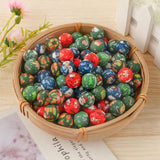 Printed Silicone Beads 15mm Round Leopard for DIY Jewelry Making