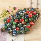 Printed Silicone Beads 15mm Round Leopard for DIY Jewelry Making