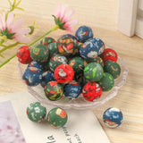 Printed Silicone Beads 15mm Round Leopard for DIY Jewelry Making