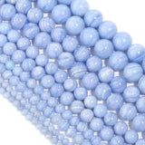 4-12mm Purple Agate Stripe Round Beads for DIY Necklace Bracelet