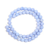 4-12mm Purple Agate Stripe Round Beads for DIY Necklace Bracelet