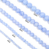 4-12mm Purple Agate Stripe Round Beads for DIY Necklace Bracelet
