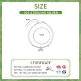 925 Silver Pearl Chain Bracelet for Women Fine Jewelry