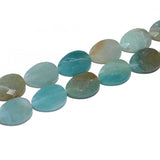13*18MM Faceted Natural Stone Water Drop Agate Spacer Beads