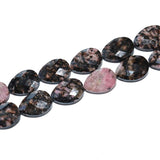 13*18MM Faceted Natural Stone Water Drop Agate Spacer Beads