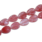 13*18MM Faceted Natural Stone Water Drop Agate Spacer Beads