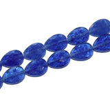 13*18MM Faceted Natural Stone Water Drop Agate Spacer Beads