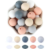 40Pcs Silicone Beads Teething Beads Set for DIY Baby Teether Toys