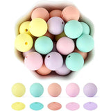 40Pcs Silicone Beads Teething Beads Set for DIY Baby Teether Toys
