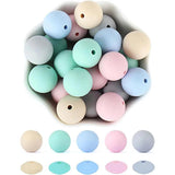 40Pcs Silicone Beads Teething Beads Set for DIY Baby Teether Toys