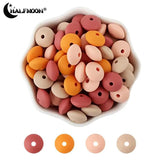 40Pcs 12mm Lentil Silicone Beads Jewelry Making Teething DIY Necklace Bracelets