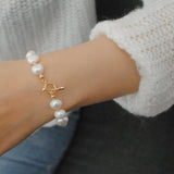 Arrival Pearl 14K Charm Bracelet No Fade