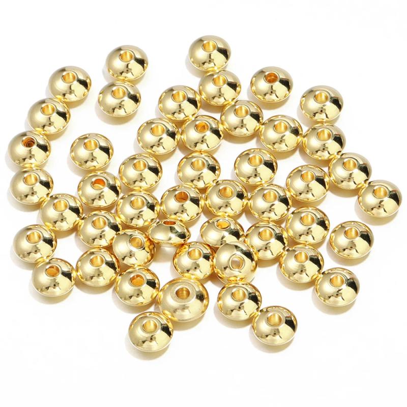 Stainless Steel Abacus Beads Jewelry Making Stopper Spacer Crimp End Beads