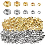 Stainless Steel Abacus Beads Jewelry Making Stopper Spacer Crimp End Beads