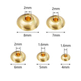 Stainless Steel Abacus Beads Jewelry Making Stopper Spacer Crimp End Beads