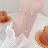 Square Green Zircon Crystal Bracelet Freshwater Pearl Women Bracelet