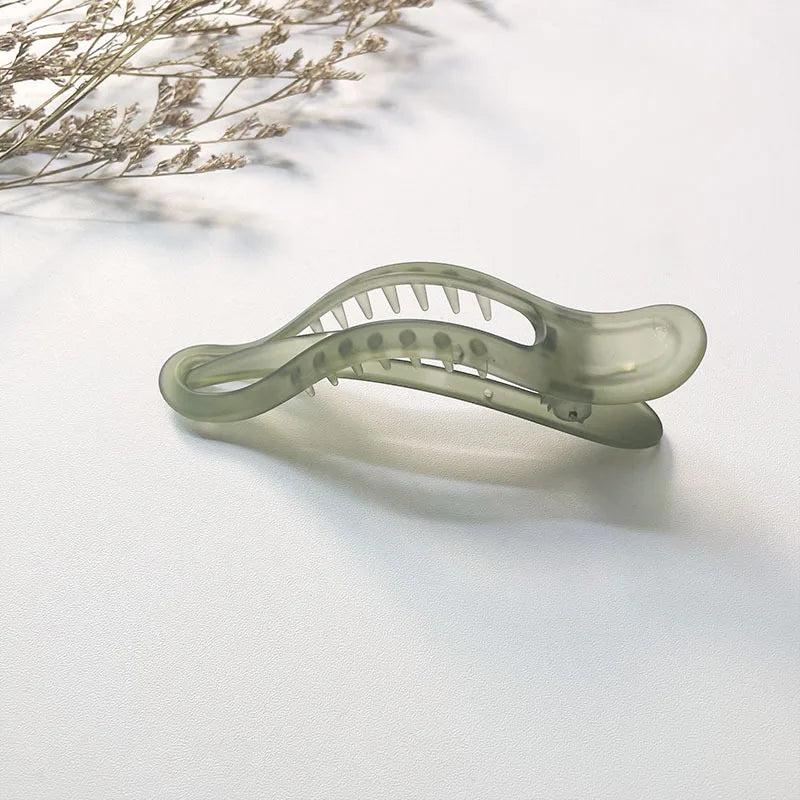 Acrylic Hair Clips Solid Hair Claws Barrette Crab Ponytail Clip