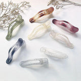 Acrylic Hair Clips Solid Hair Claws Barrette Crab Ponytail Clip