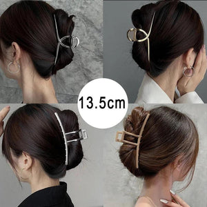 13.5cm Metal Hair Claw Large Hollow Hair Clip Hairpin Hairgrip Headwear