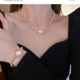 925 Sterling Silver Charms Bracelet Pearl Present Charm Brac
