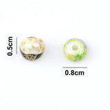 5x8mm Glass Beads 2mm Hole Colorful Abacus Shape DIY Loose Beads