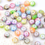 5x8mm Glass Beads 2mm Hole Colorful Abacus Shape DIY Loose Beads