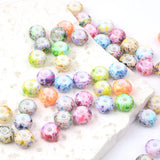 5x8mm Glass Beads 2mm Hole Colorful Abacus Shape DIY Loose Beads