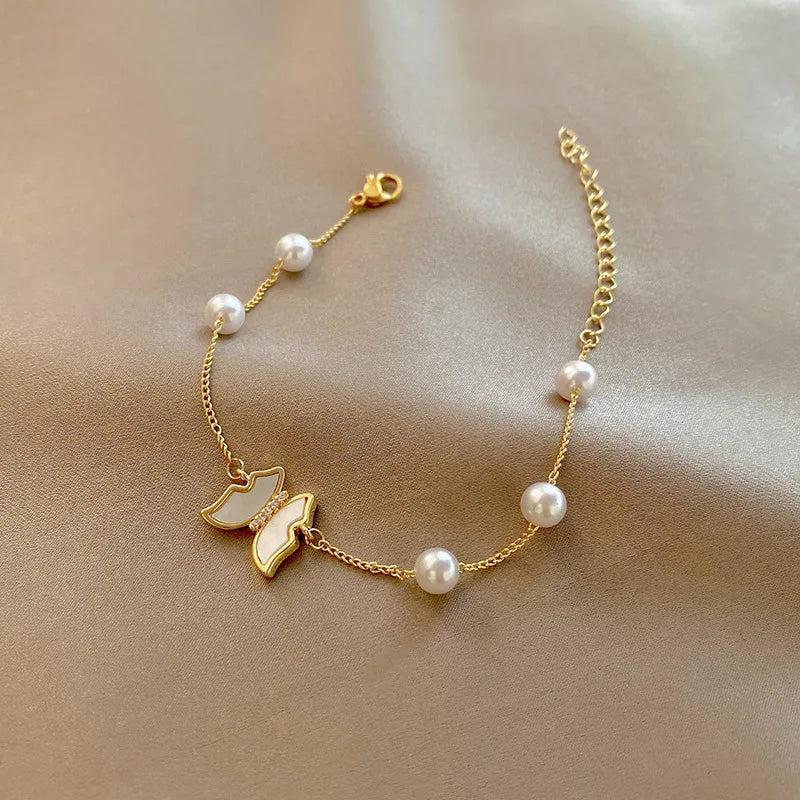 S925 Silver Baroque Pearl Bracelet, Retro Style for Women