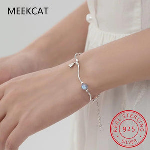 Moonstone Mermaid Tail Bracelet for Women