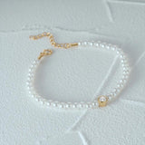 Pearl Single Zircon Bracelet S925 Sterling Silver