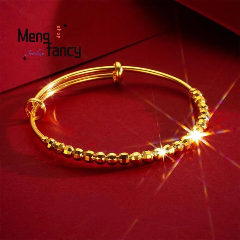 Vietnam Placer Lucky Beads Bracelet Charms Couple Bangle