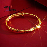 Vietnam Placer Lucky Beads Bracelet Charms Couple Bangle