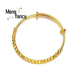 Vietnam Placer Lucky Beads Bracelet Charms Couple Bangle