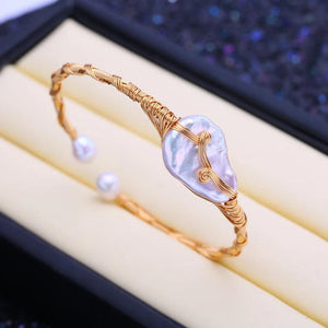 Freshwater Baroque Pearl Bracelet for Women Party Jewelry
